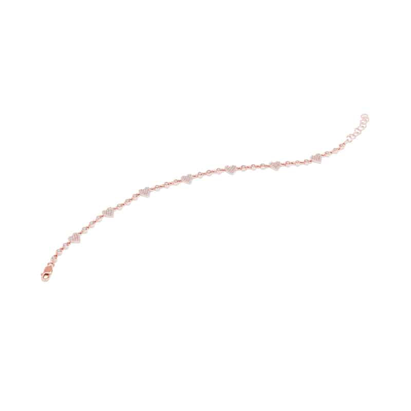 This Diamond Charm Rose Gold Bracelet is Your Blank Canvas